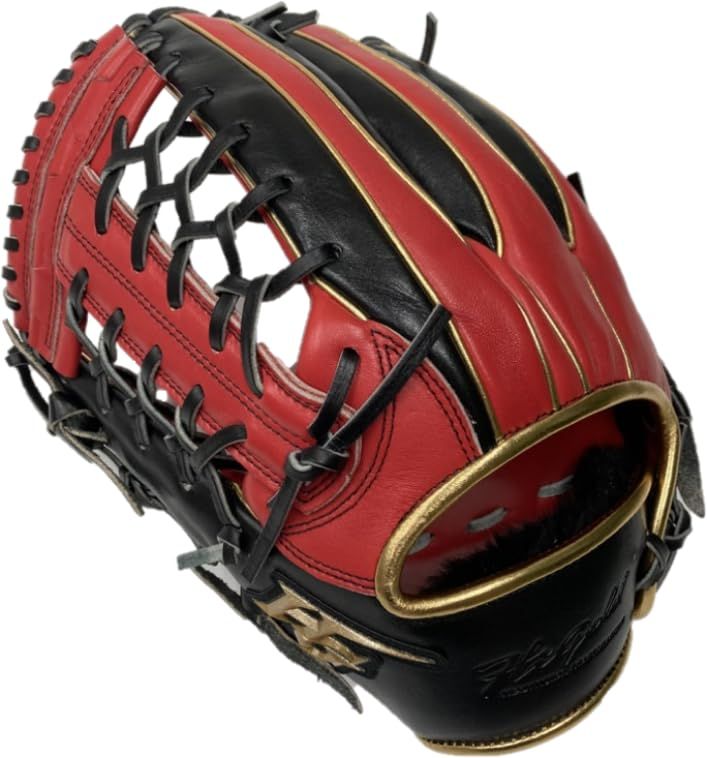 新品 HI-GOLD ハイゴールド 一般軟式用グラブ 己極 OKG-1209 SRバーニングオレンジ×SRブラック RH 左投 外野手用