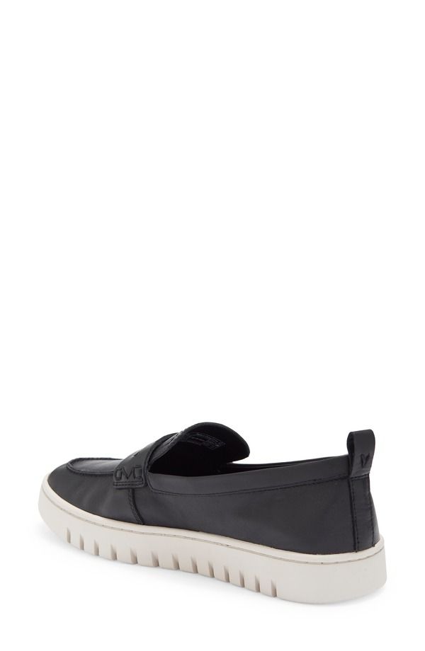 バイオニック レディース シューズ スリッポン・ローファー Vionic Uptown Hybrid Penny Loafer Black Leather ブラック
