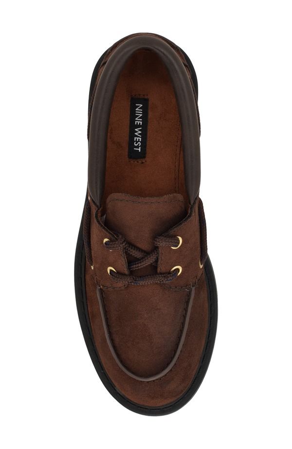 ナインウェスト レディース シューズ スリッポン・ローファー Nine West Kerisa Lug Sole Loafer Dark Brown 200 ブラウン