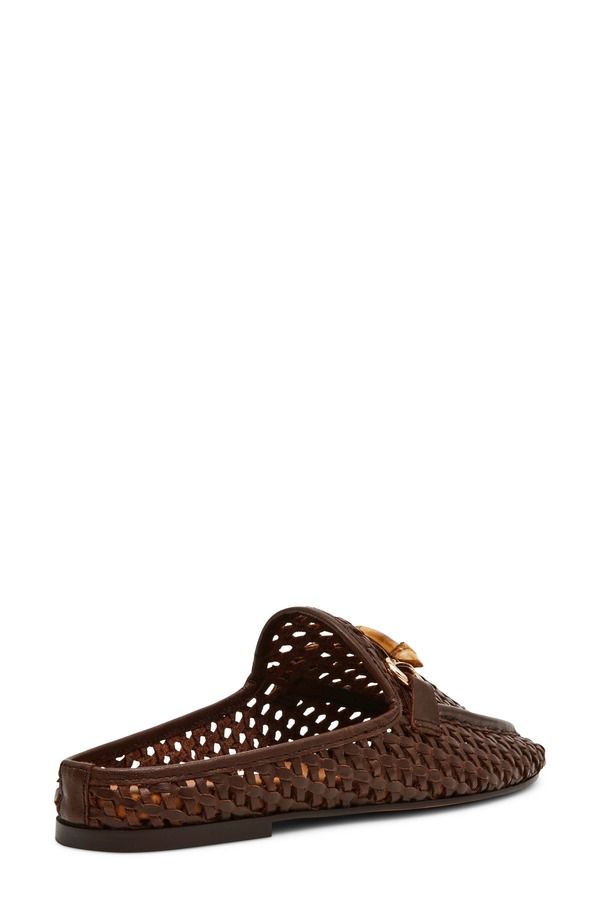 スティーブ マデン レディース シューズ スリッポン・ローファー Steve Madden Radford Bit Mule Brown Leather ブラウン