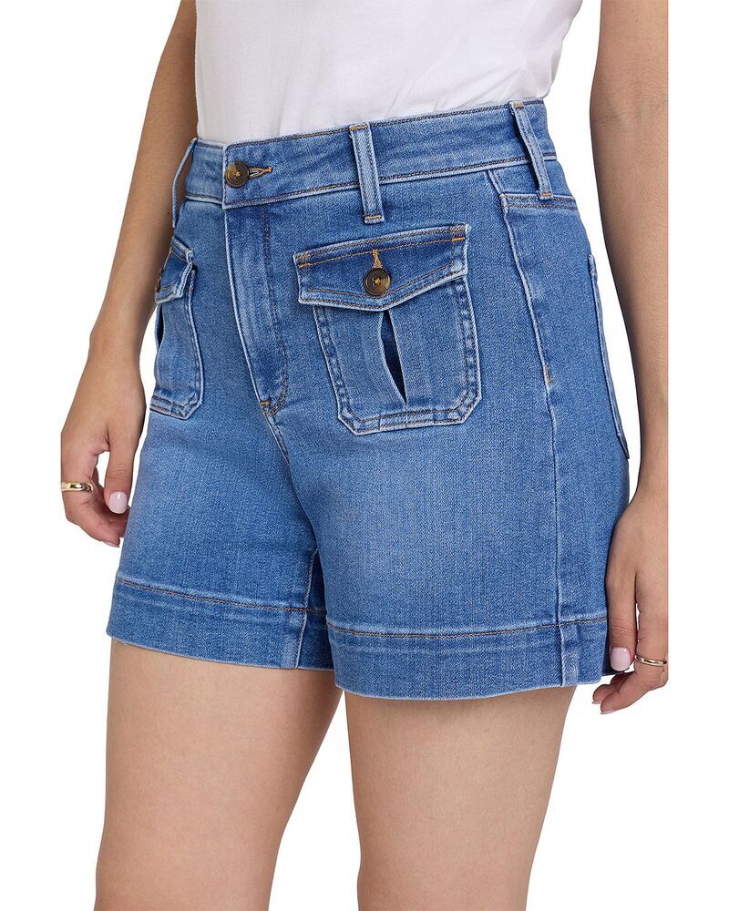 エヌワイディージェイ レディース ボトムス ハーフパンツ・ショーツ ショートパンツ デニム NYDJ NYDK Berkyn Relaxedenim Shorts Paradise Blue Para エヌワイディージェイ レディース ボトムス ハーフパンツ・ショーツ ショートパンツ デニム NYDJ NYDK Berkyn Relaxedenim Shorts Paradise Blue Para