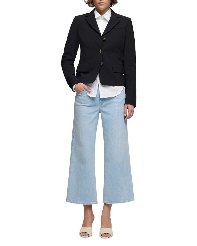 セブンフォーオールマンカインド レディース ボトムス デニムパンツ プチ アンクル ジーンズ 7 For All Mankind Petites Lotta Wide Ankle Jeans in D