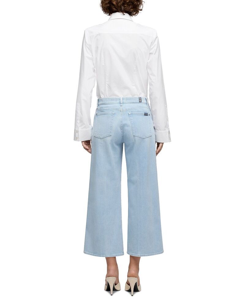 セブンフォーオールマンカインド レディース ボトムス デニムパンツ プチ アンクル ジーンズ 7 For All Mankind Petites Lotta Wide Ankle Jeans in D