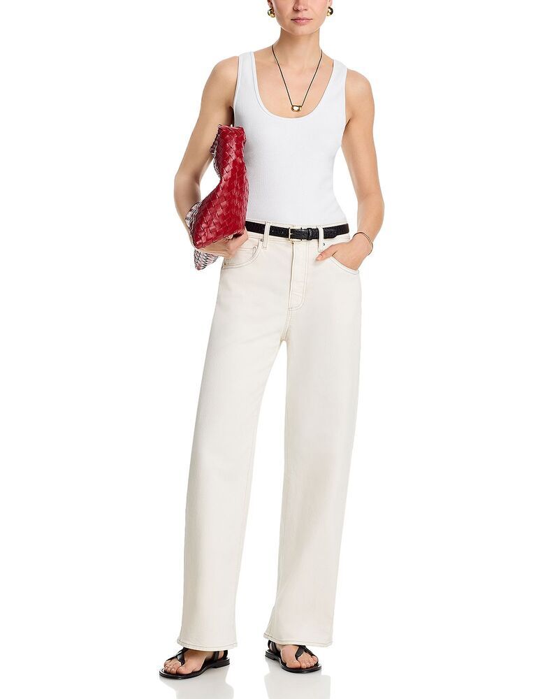 ペイジ レディース ボトムス デニムパンツ コントラスト ジーンズ PAIGE Arellia High Rise Skimmer Jeans in Cream Contrast Cream Cont