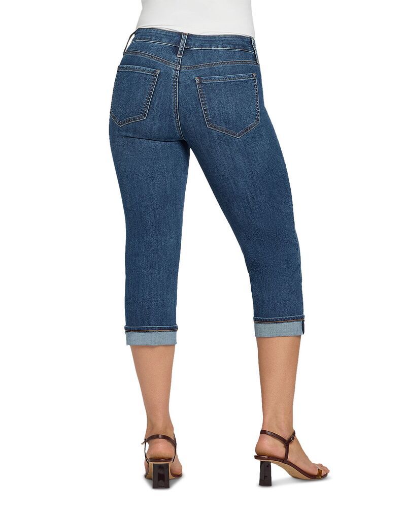 エヌワイディージェイ レディース ボトムス デニムパンツ ストレート クロップド ジーンズ NYDJ Marilyn Cuffed Straight Leg Cropped Jeans in Lake