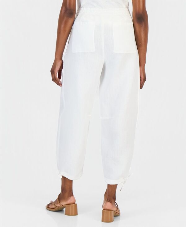 チャータークラブ レディース ボトムス カジュアルパンツ リネン Charter Club Womens 100 Linen Drawstring BarrelLeg Pants Macys Excl
