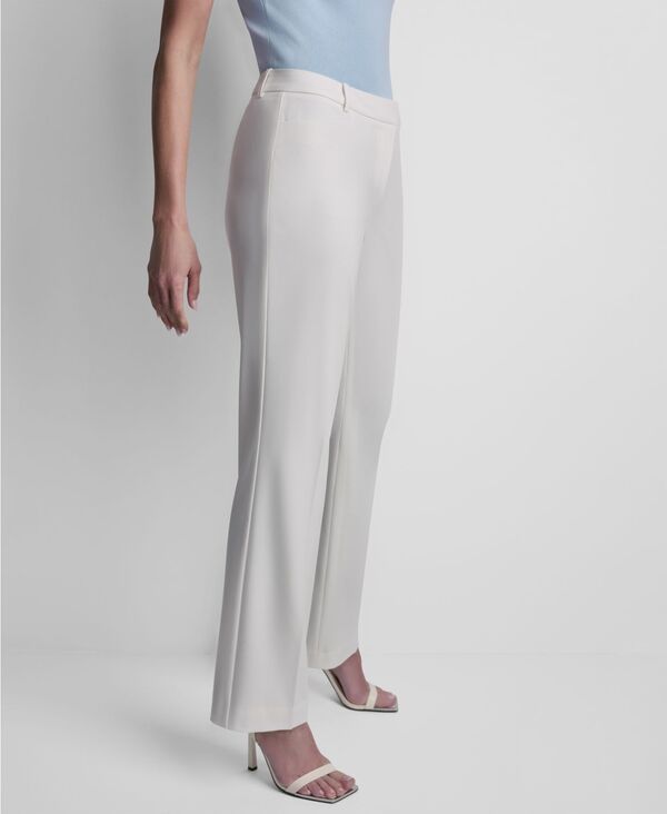 ダナ キャラン ニューヨーク レディース ボトムス カジュアルパンツ DKNY Womens Modern Fit Flared Pants Ivory アイボリー