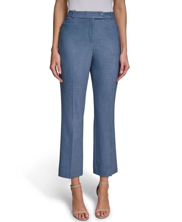 カルバンクライン レディース ボトムス カジュアルパンツ プチ ハイウエスト Calvin Klein Petite HighWaisted ModernFit Pants Light Indigo