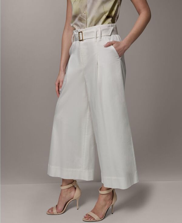 ダナ キャラン ニューヨーク レディース ボトムス カジュアルパンツ ワイドレッグ プリーツ Donna Karanew York Womens Pleated Wide Leg Cropants W ダナ キャラン ニューヨーク レディース ボトムス カジュアルパンツ ワイドレッグ プリーツ Donna Karanew York Womens Pleated Wide Leg Cropants W