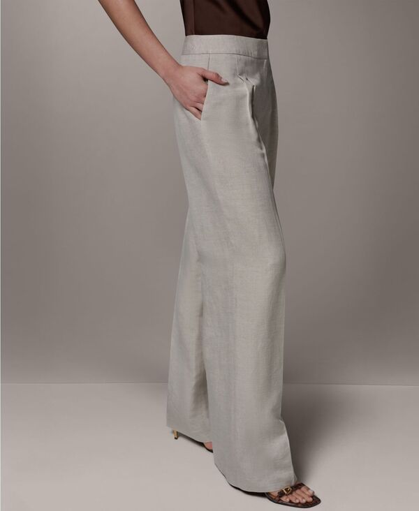 ダナ キャラン ニューヨーク レディース ボトムス カジュアルパンツ プチ Donna Karanew York Womens HighRise Pants Regular Petite Flax