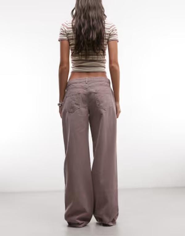 デイジーストリート レディース ボトムス デニムパンツ ローライズ ジーンズ Daisy Street low rise boyfriend fit jeans in mauve