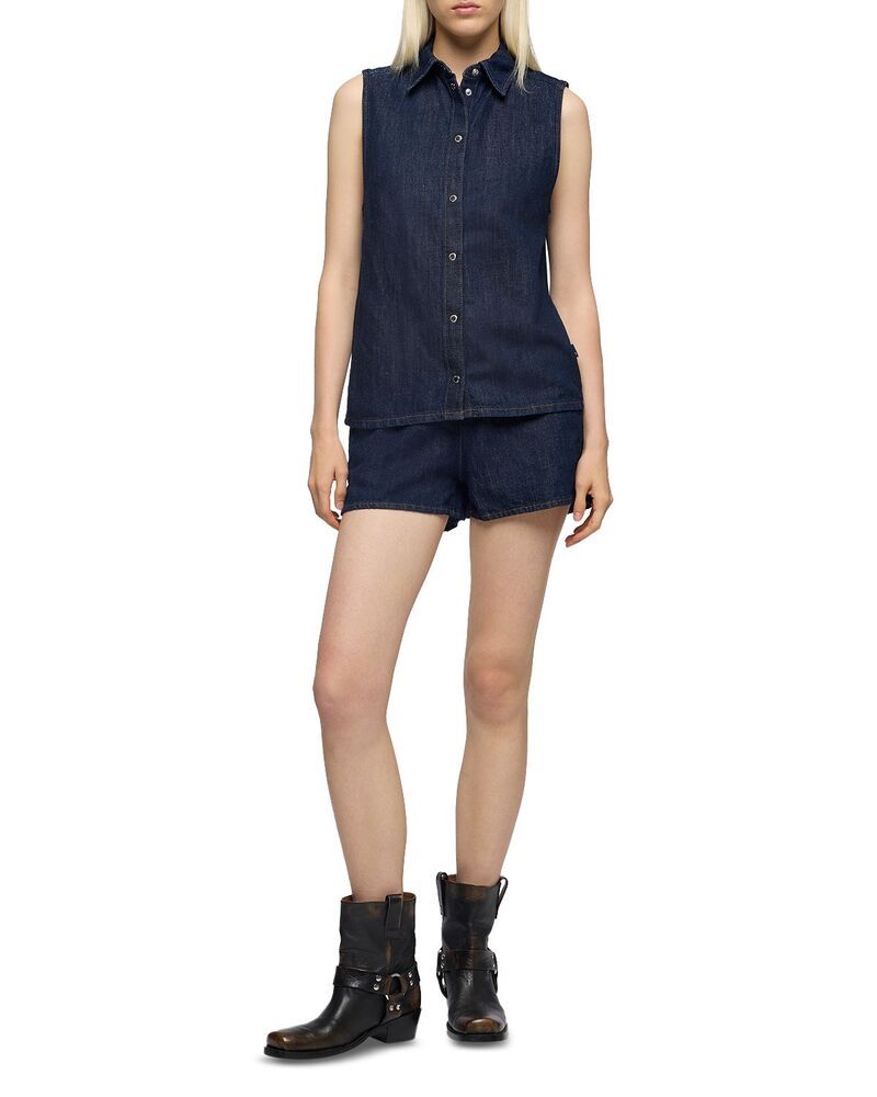 セブンフォーオールマンカインド レディース ボトムス カジュアルパンツ ショートパンツ デニム 7 For All Mankindenim Trouser Shorts Blossom デニム セブンフォーオールマンカインド レディース ボトムス カジュアルパンツ ショートパンツ デニム 7 For All Mankindenim Trouser Shorts Blossom デニム