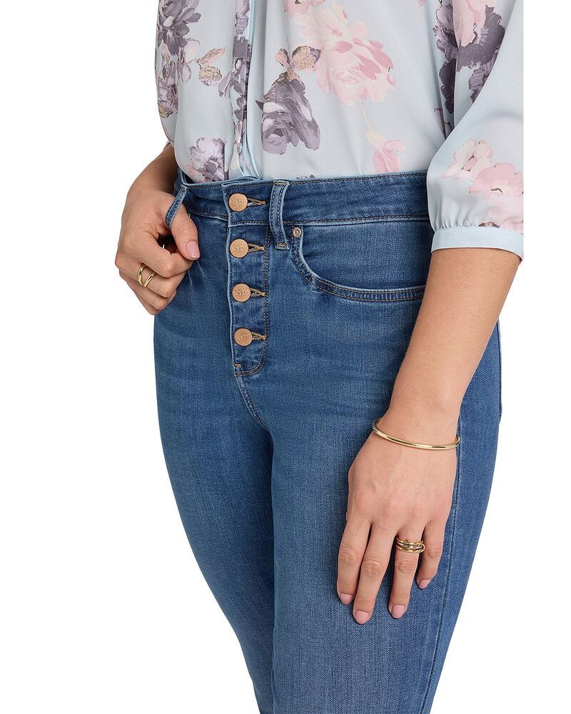 エヌワイディージェイ レディース ボトムス デニムパンツ ジーンズ NYDJ Marilyn High Rise Button Fly Straight Jeans in Wild River Wil