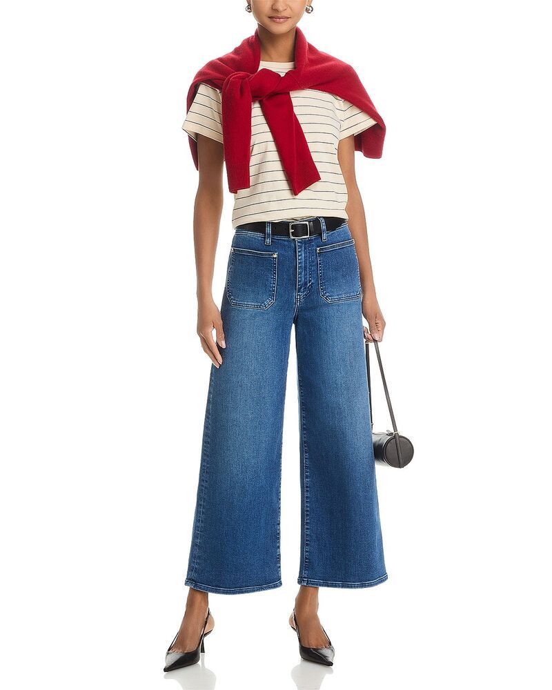 フレーム レディース ボトムス デニムパンツ ジーンズ FRAME Le Slim Palazzo Crop High Rise Harbor Jeans in Archive
