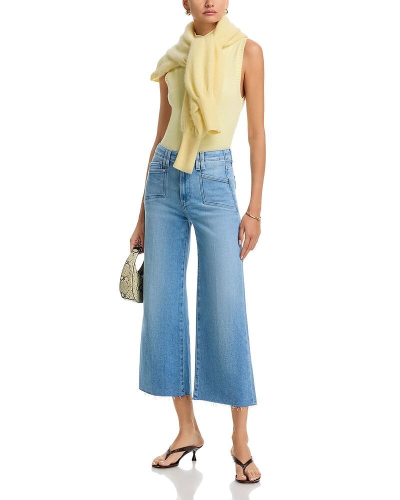 ペイジ レディース ボトムス デニムパンツ ワイドレッグ ジーンズ PAIGE Anessa High Rise Raw Hem Wide Leg Jeans in Vail ペイジ レディース ボトムス デニムパンツ ワイドレッグ ジーンズ PAIGE Anessa High Rise Raw Hem Wide Leg Jeans in Vail