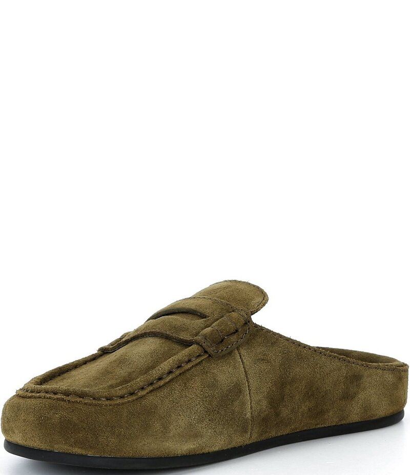 ジェフリー キャンベル レディース シューズ スリッポン・ローファー スエード Jeffrey Campbell Milesuede Penny Loafer Clogs Olive オリーブ