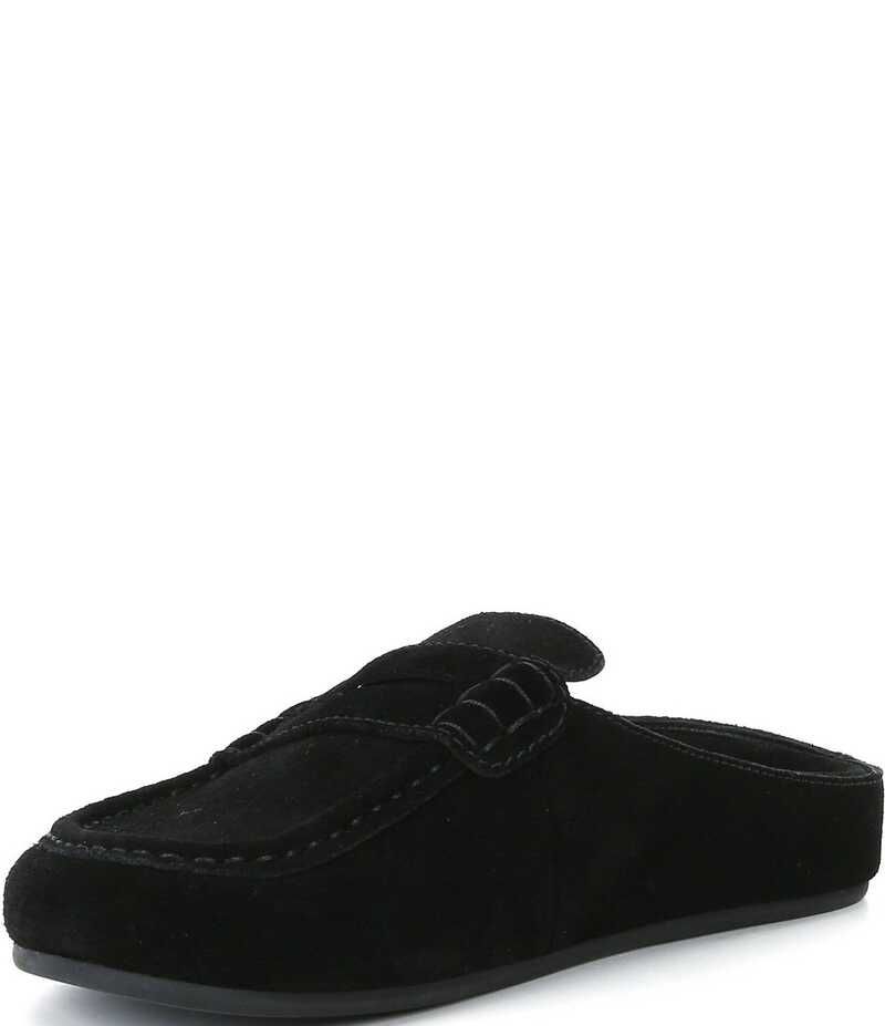 ジェフリー キャンベル レディース シューズ スリッポン・ローファー スエード Jeffrey Campbell Milesuede Penny Loafer Clogs Black ブラック