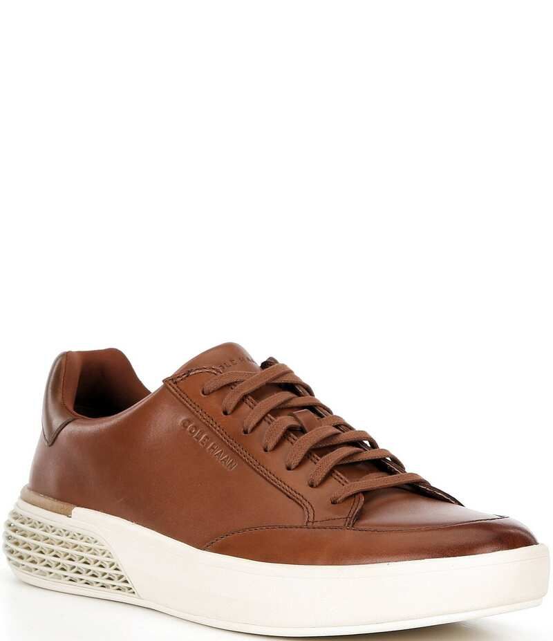 コールハーン メンズ シューズ ドレスシューズ スニーカー レザー Cole Haan Mens GrandPro Leather Halfcourt Skyweave Sneakers Britis