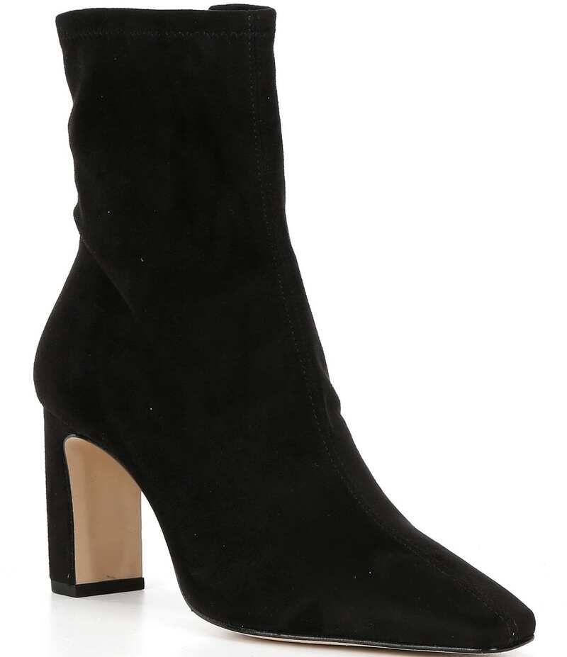 ジャンビニ レディース シューズ ブーツ・レインブーツ ヒール Gianni Bini Irvin Stretch Block Heel Booties Black ブラック