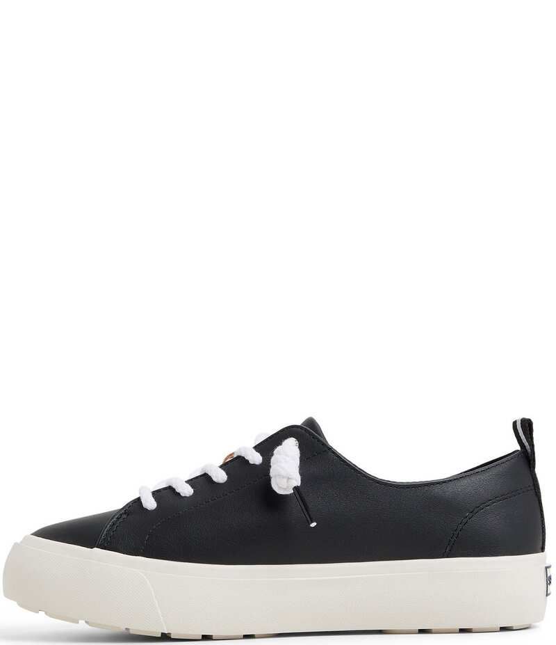 スペリー レディース ボトムス カジュアルパンツ プラットフォーム スニーカー レザー Sperry Cove LTT Leather Platform Sneakers Black ブラック