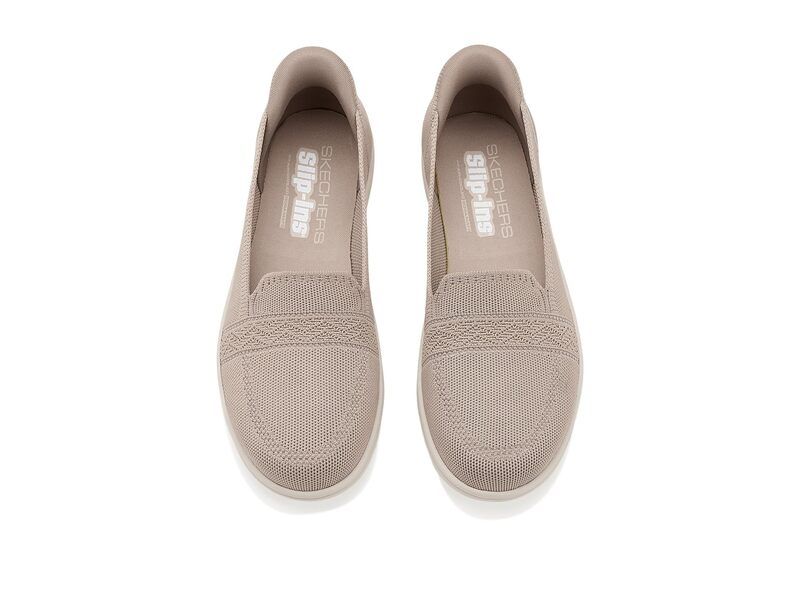 スケッチャーズ レディース シューズ スリッポン・ローファー SKECHERS Hands Free SlipIns OnTheGo Flex Radiant Sloane Taupe トープ