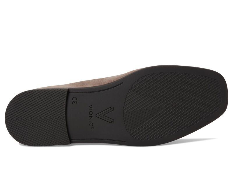 バイオニック レディース シューズ スリッポン・ローファー VIONIC Willa 20 LoaferMoc Shoes Driftwood Suede Leather