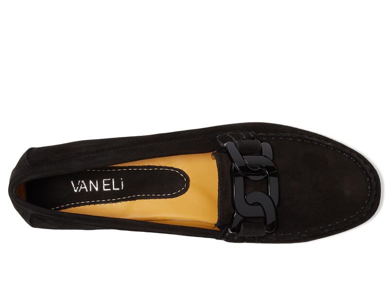 ベネリ レディース シューズ スリッポン・ローファー Vaneli Aiker Black Suede ブラック