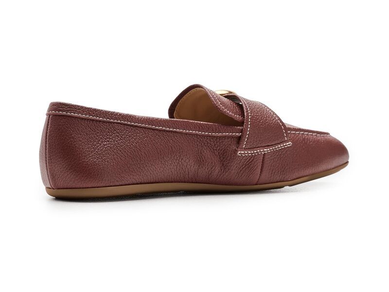 コールハーン レディース シューズ スリッポン・ローファー Cole Haan Grand Ambition Alette Buckle Mahogany Tumbled Leather