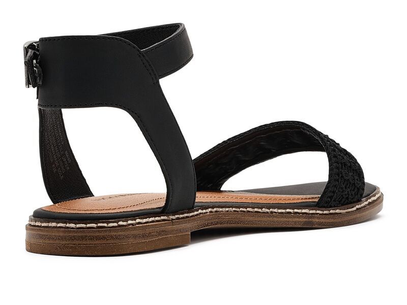 ラッキーブランド レディース シューズ サンダル アンクル Lucky Brand Kimayankle Strap Sandal Black Crochet ブラック