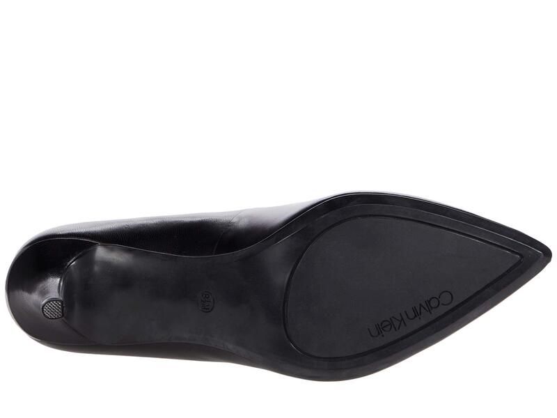 カルバンクライン レディース シューズ ヒール Calvin Klein Gayle Pump Black Leather 1 ブラック