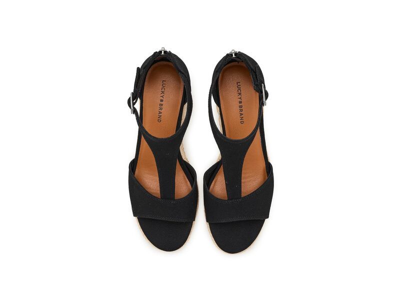 ラッキーブランド レディース シューズ ヒール サンダル Lucky Brand Cyleste TStrap Wedge Sandals Black ブラック ラッキーブランド レディース シューズ ヒール サンダル Lucky Brand Cyleste TStrap Wedge Sandals Black ブラック