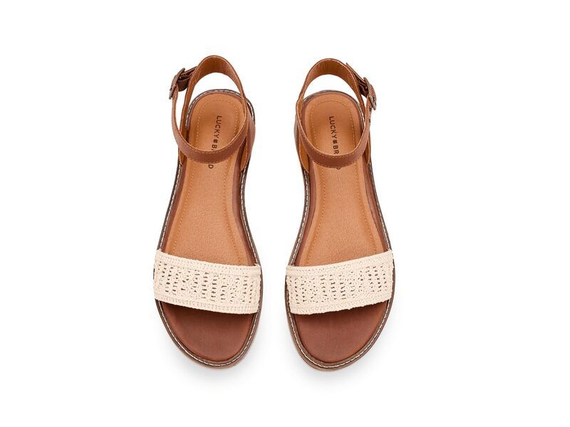 ラッキーブランド レディース シューズ サンダル アンクル Lucky Brand Kimayankle Strap Sandal Hazelnut Crochet