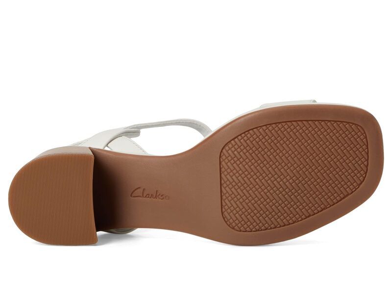 クラークス レディース シューズ ヒール Clarks Jaylan Ray Off White Leather オフホワイト