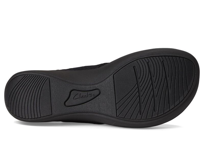 クラークス レディース シューズ サンダル Clarks Breeze Raerin Black Textile ブラック