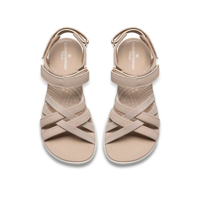 クラークス レディース シューズ サンダル Clarks Mira Shore Sand Synthetic サンド