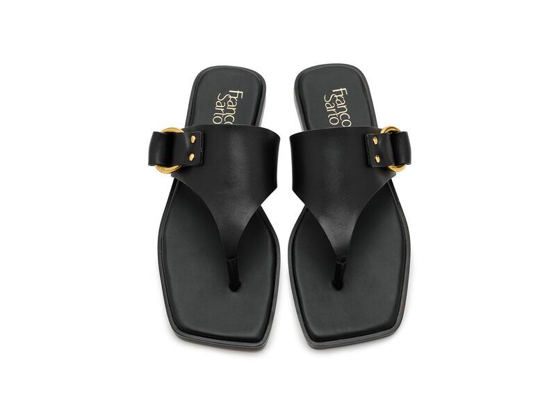 フランコサルト レディース シューズ サンダル Franco Sarto Mavie Black Leather ブラック フランコサルト レディース シューズ サンダル Franco Sarto Mavie Black Leather ブラック