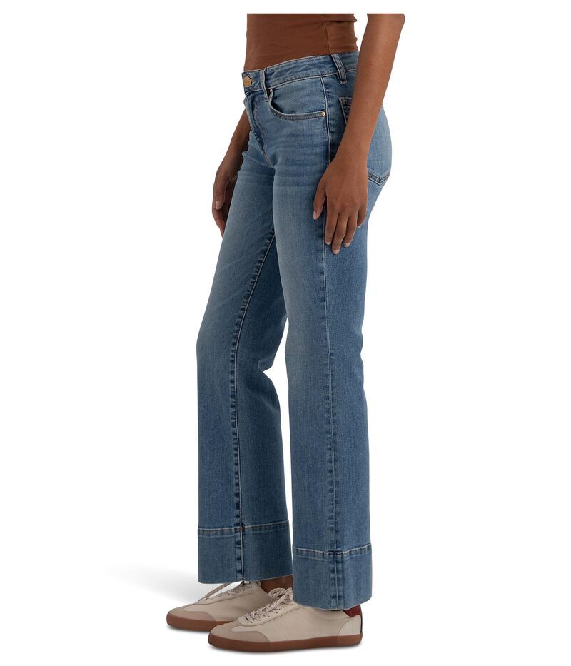 カットフロムザクロス レディース ボトムス カジュアルパンツ KUT from the Kloth Kelsey MidRise Kick Flare with Wide Hem Contract