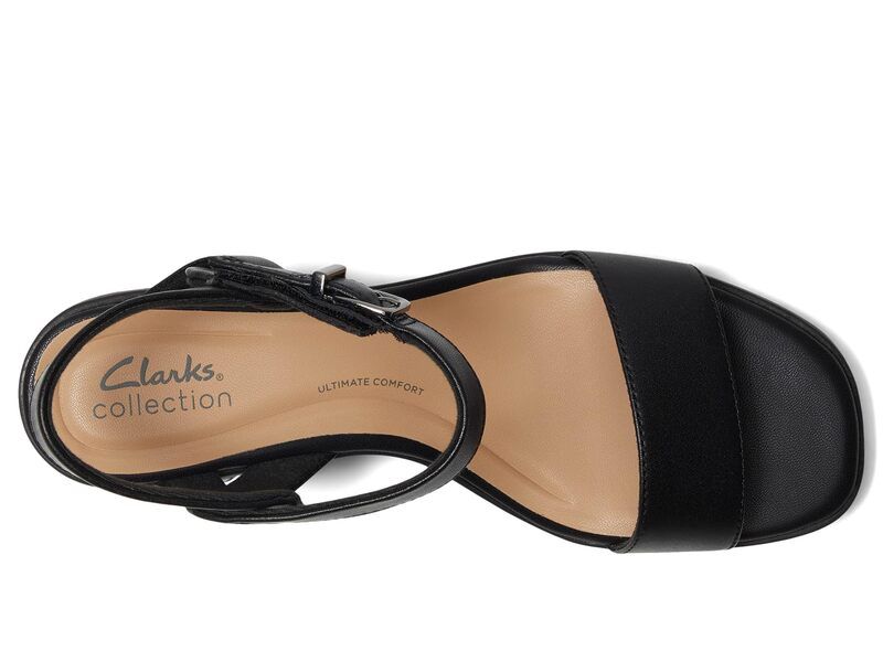 クラークス レディース シューズ ヒール Clarks Jaylan Ray Black Leather ブラック クラークス レディース シューズ ヒール Clarks Jaylan Ray Black Leather ブラック