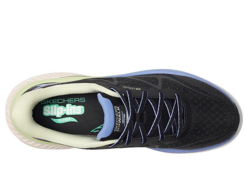 スケッチャーズ レディース シューズ スニーカー SKECHERS Performance Max Cushioning Arch Fit Areena Hands Free SlipIns Blac