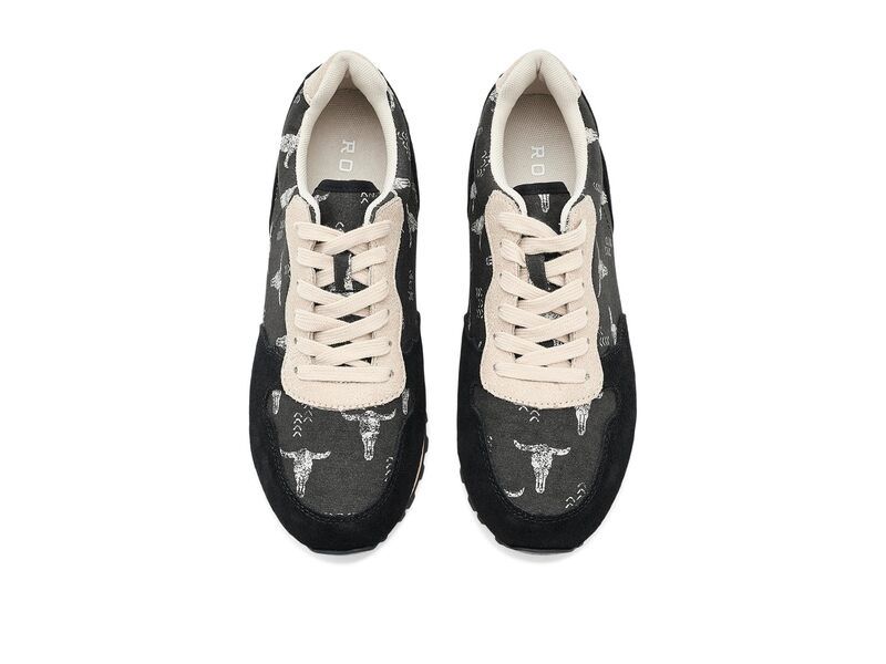 ローパー レディース シューズ スニーカー Roper Giddyup Longhorn Black ブラック ローパー レディース シューズ スニーカー Roper Giddyup Longhorn Black ブラック