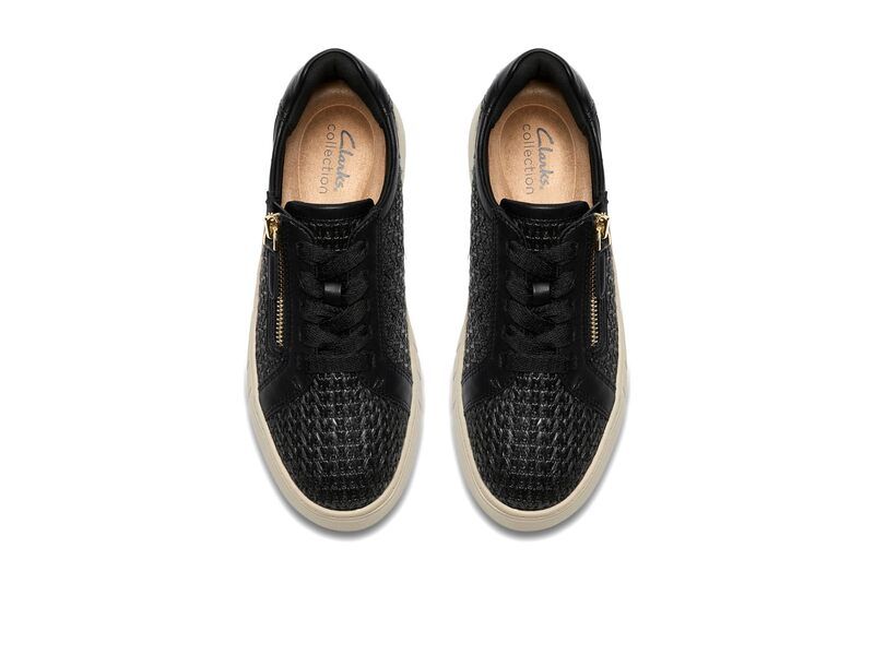 クラークス レディース シューズ スニーカー Clarks Mykah Joyfull Black Raffia ブラック クラークス レディース シューズ スニーカー Clarks Mykah Joyfull Black Raffia ブラック