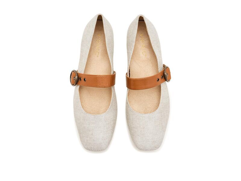 バイオニック レディース シューズ ヒール VIONIC Hattie NaturalGold Metallicanvas ゴールド