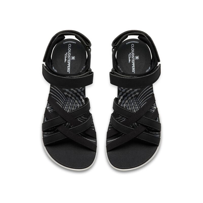 クラークス レディース シューズ サンダル Clarks Mira Shore Black Synthetic ブラック