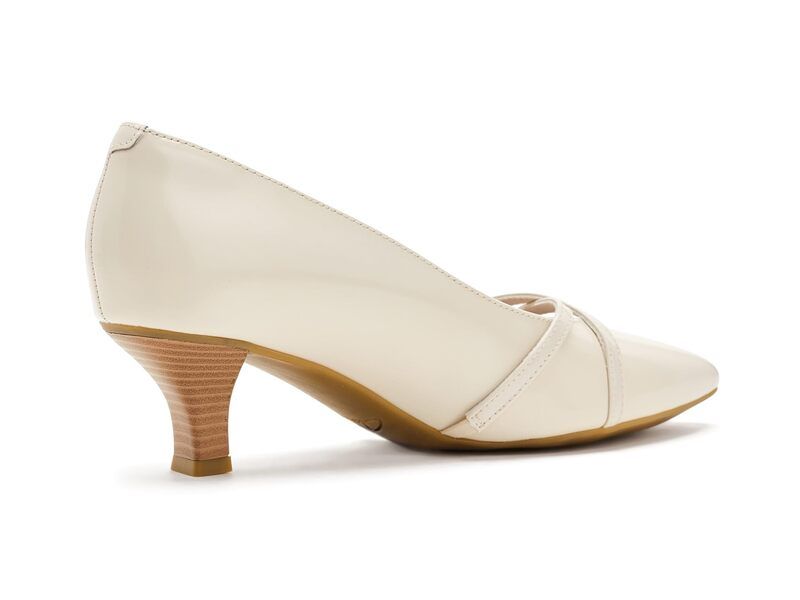 クラークス レディース シューズ ヒール Clarks Kepley Star Off White Leather オフホワイト
