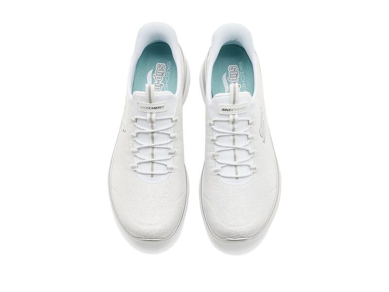 スケッチャーズ レディース シューズ スニーカー SKECHERS Arch Fit Summits Hands Free SlipIns WhiteSilver ホワイト