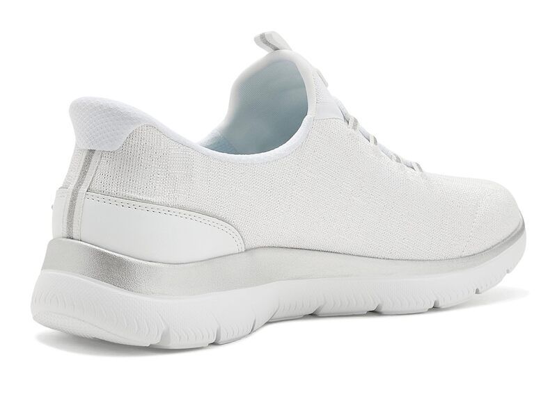 スケッチャーズ レディース シューズ スニーカー SKECHERS Arch Fit Summits Hands Free SlipIns WhiteSilver ホワイト