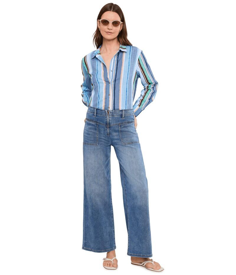 カットフロムザクロス レディース ボトムス デニムパンツ ワイドレッグ Kut From The Kloth Meg HighRise Wide Leg Pants in Queenly カットフロムザクロス レディース ボトムス デニムパンツ ワイドレッグ Kut From The Kloth Meg HighRise Wide Leg Pants in Queenly