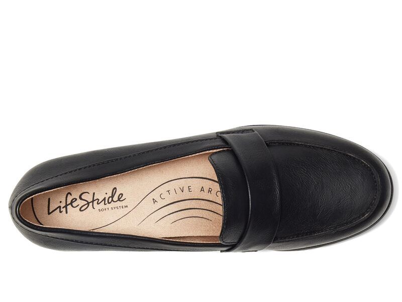 ライフストライド レディース シューズ スリッポン・ローファー Lifestride Sonoma 2 Black Synthetic ブラック