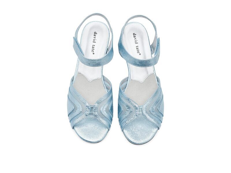 ダイビッドテイト レディース シューズ サンダル David Tate Admire Blue Lizard Print ブルー