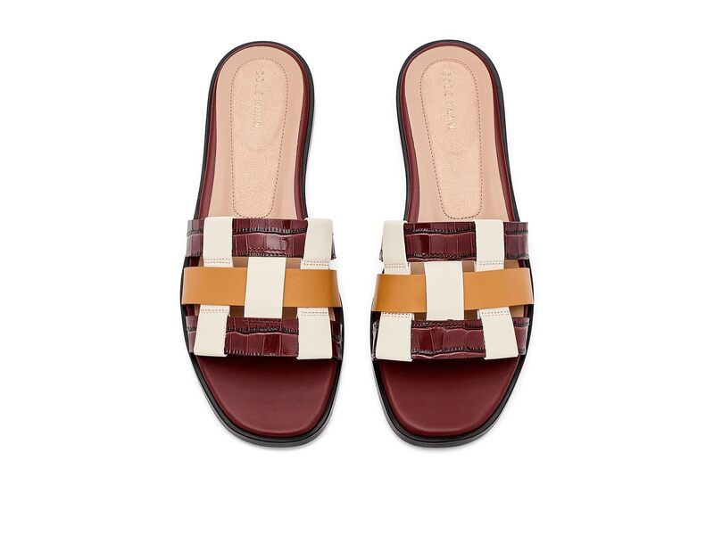 コールハーン レディース シューズ サンダル Cole Haan Goto Ensley Slide Mahogany Crocod